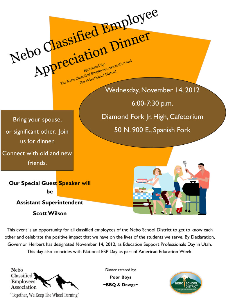 Nebo Classified Employee Appreciation Dinner