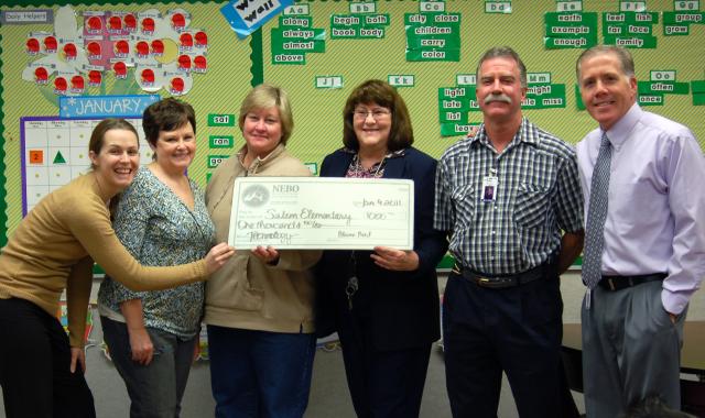The third-grade team at Salem Elementary received a technology grant.