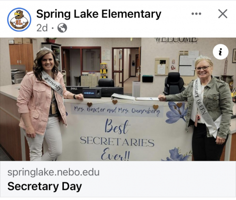 Honoring Secretaries & Administrative Assistants Spring Lake