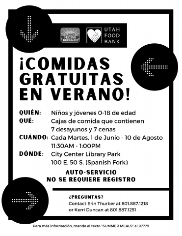 Free Summer Meals Spanish Fork (Spanish)