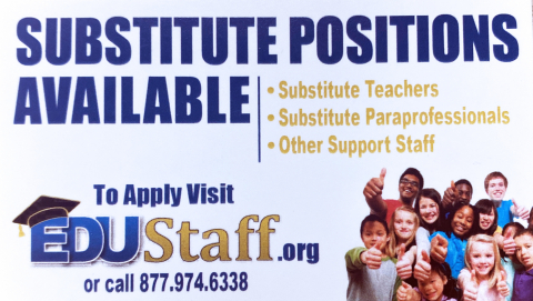 Substitute Positions Available