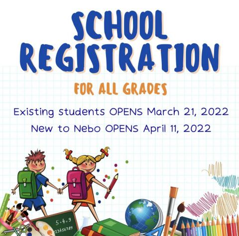 Nebo School Registration Starts Monday, March 21, 2022