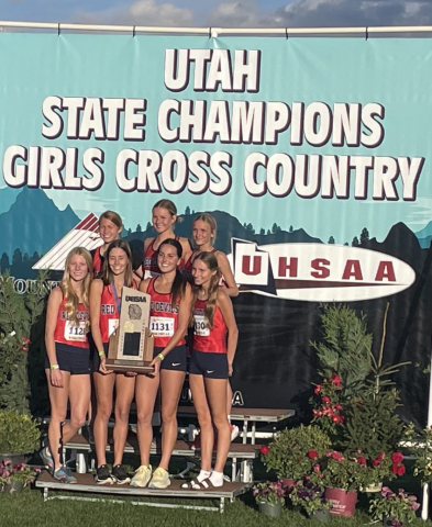 SHS Girls' Cross Country Team 5A State Champions, five years in a row!
