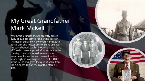 Great Grandfather Mark McKell Serves in Military