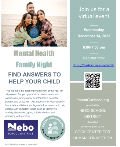 Family Mental Health Night December 14, 2022