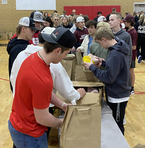 SFHS and MMHS Athletes Come Together to Help Families