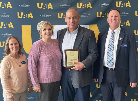 Dr. Everett Kelepolo Honored with the Utah Athletic Training Advocate Award