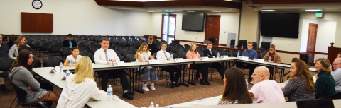 Junior High Youth Board meets with Nebo School Board of Education