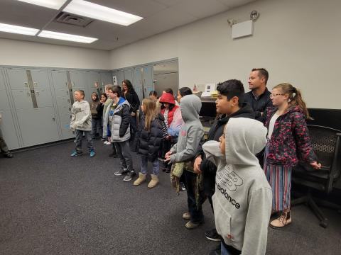 Goshen Elementary fifth-graders Visited the Utah County Sheriff's Campus