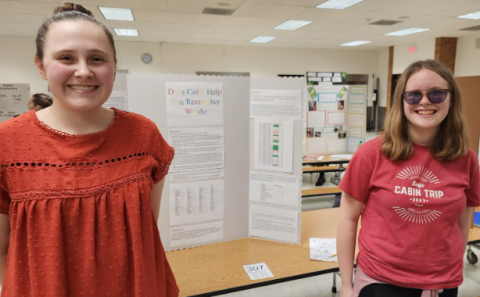 Eliza Baker and Elizabeth Murdock, Maple Grove Middle, “Does Color Help You Remember Words?”