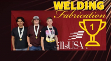 SkillsUSA Gold Medal for Team A - Oliver Davis, Seth Christmas, and Justin Daybell