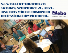 Teachers engaged in professional development