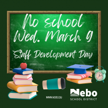 No School Wednesday, March 9, 2022, Staff Development Day