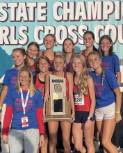 SHS Girls' Cross Country Team 5A State Champions, five years in a row!