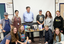 Mapleton Junior invites author Chris Crowe to motivate students