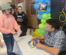 Book Signing with Spanish Fork Junior High Students
